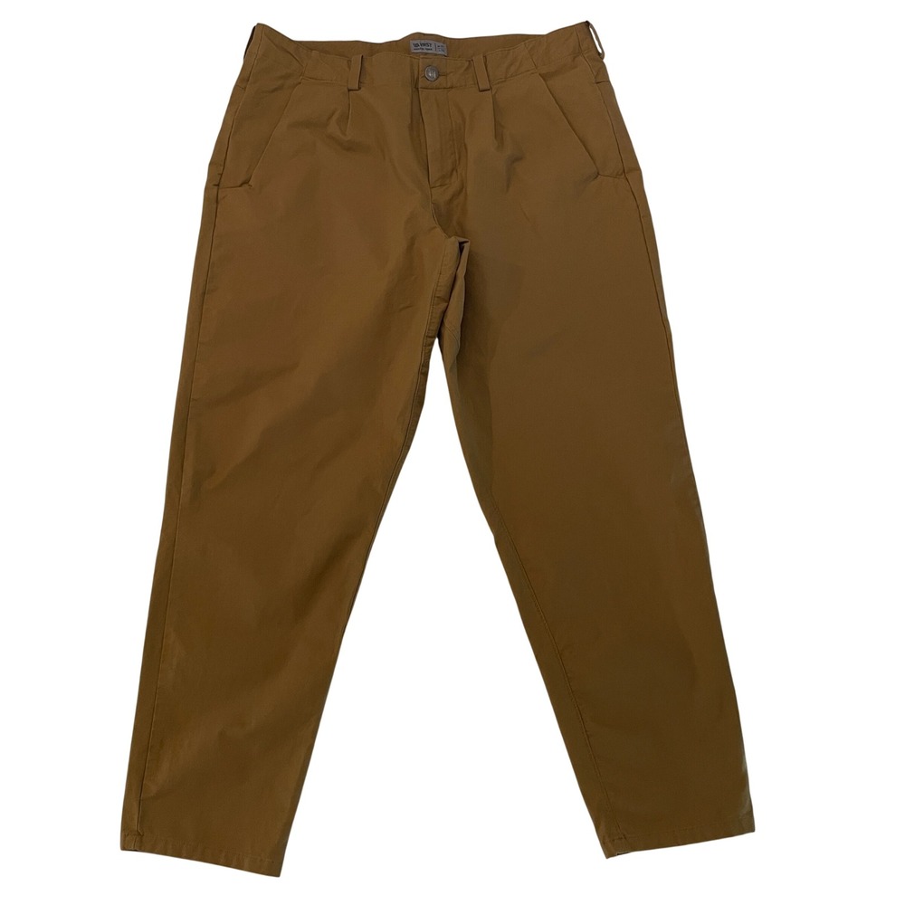 VRST Athletic Taper Mens Brown Chino Pants Size 36x32 Casual Trousers